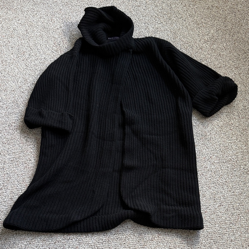Ralph Lauren Purple Label Chunky Knit Cashmere Sweater/Jacket